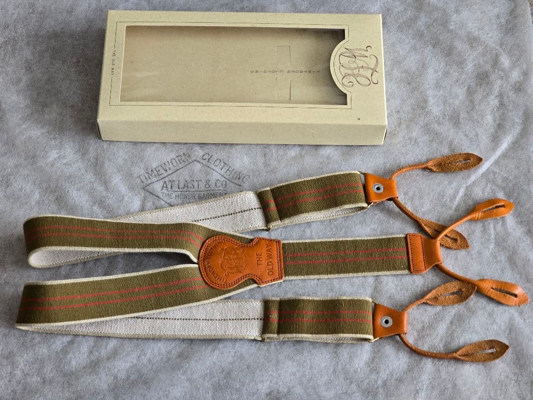 TIMEWORN CLOTHING ATLAST アットラスト サスペンダー