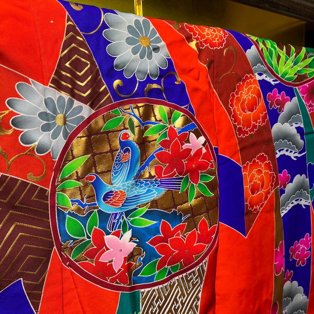 打掛　色打掛　正絹　京友禅