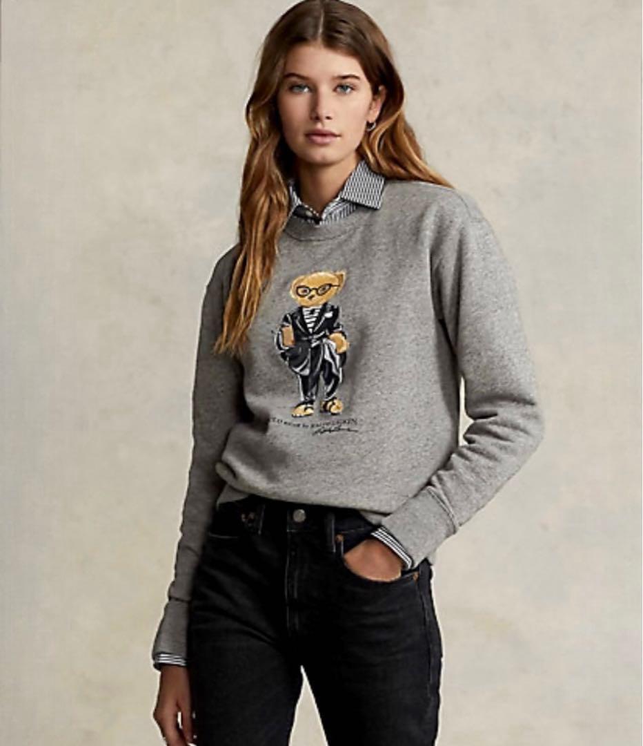 ポロベア裏起毛スウェットグレーXS