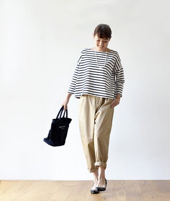 ポルテデプトン　コクーンシルエットのチノパンツ