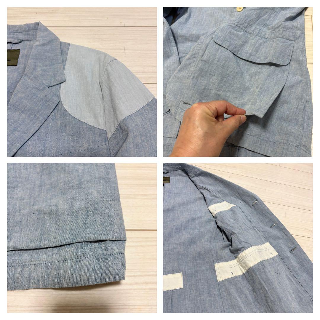 良品 ナイジェルケーボン マロリージャケット 高密度ダンガリー エルボーパッチ