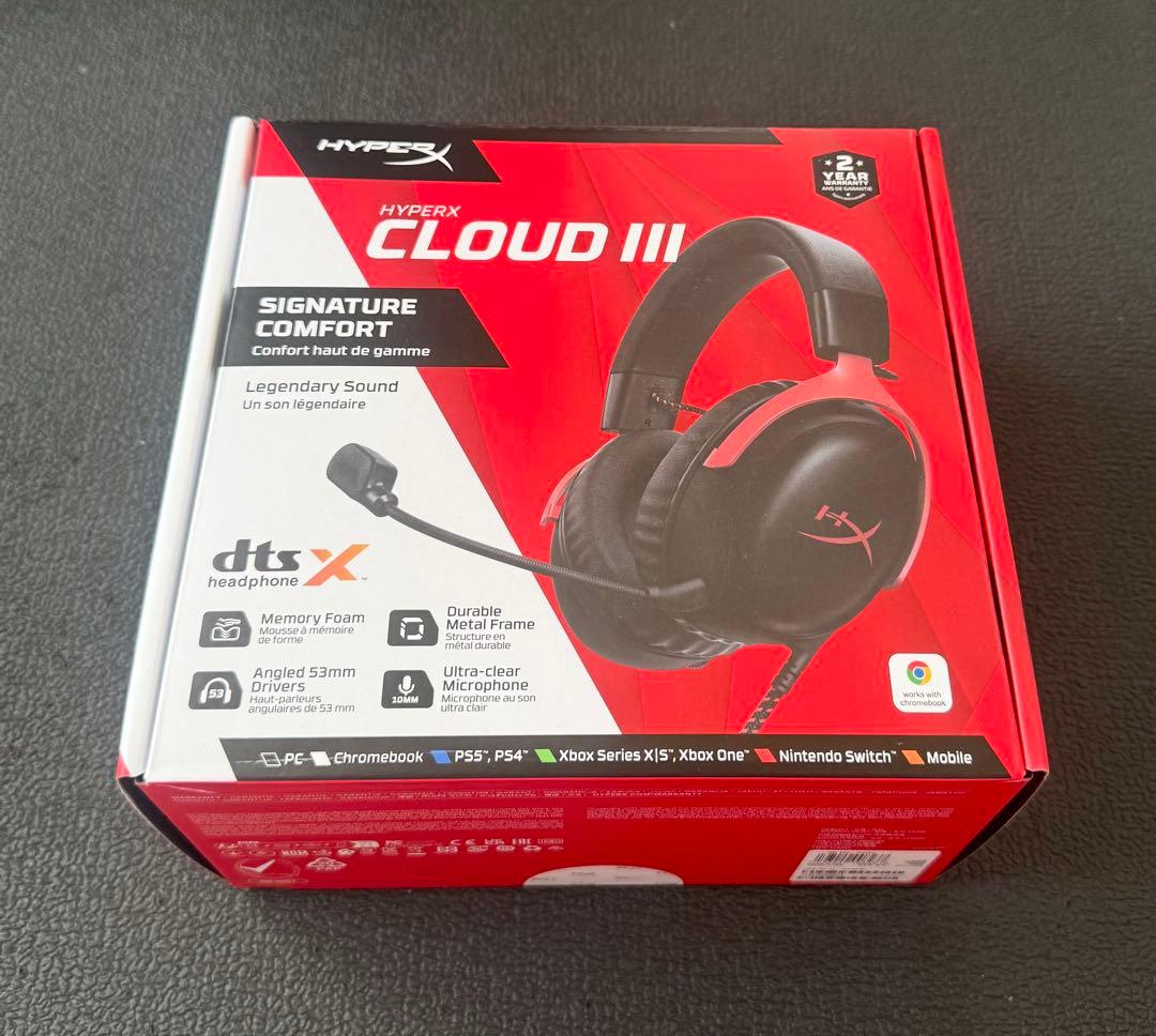 【新品未開封】,HyperX Cloud III  ゲーミング ヘッドセット