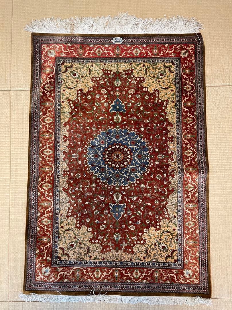 ペルシャ絨毯 ラグ ビンテージ　76cmx110cm