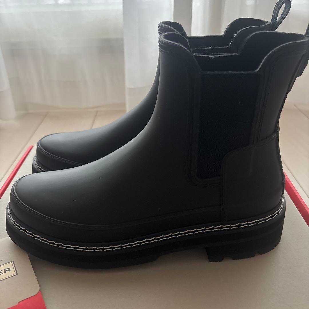 [新品] Hunter レインブーツ 黒 25cm