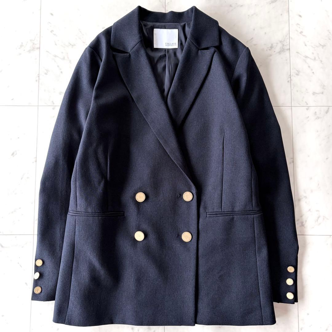 美品 ガリャルダガランテ テーラードジャケット 紺ブレ 金ボタン ネイビー