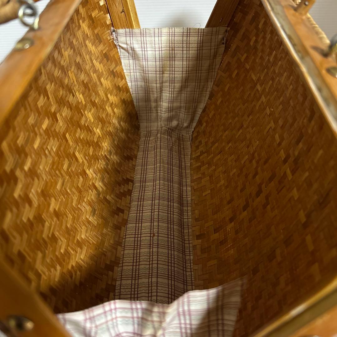 高級竹編みバッグカバン
