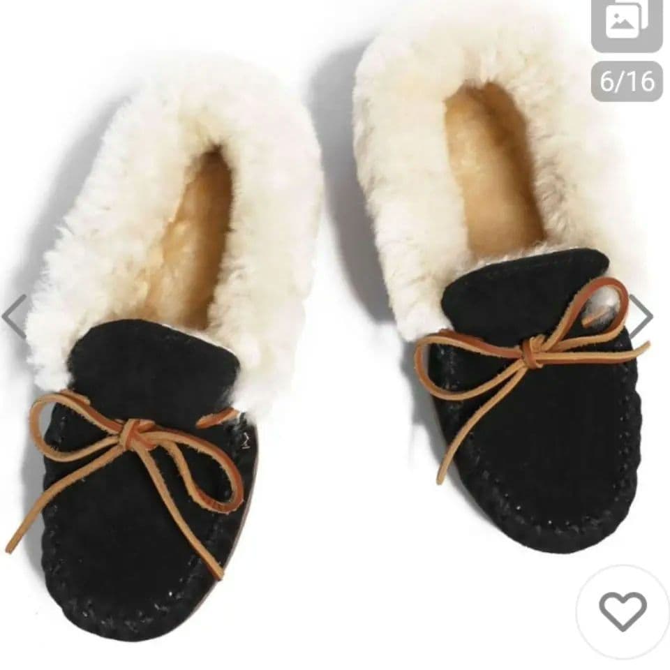 ★週末値下げ★MINNETONKA アルパインシープスキンモック モカシン 本革