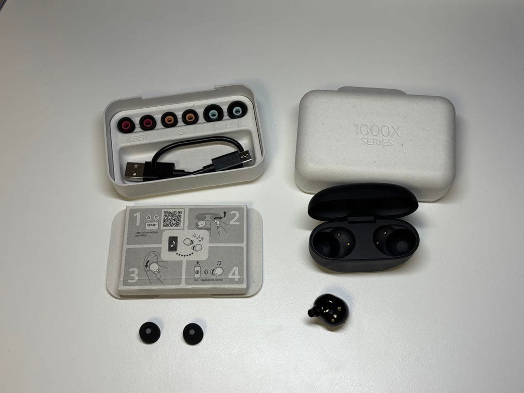 SONY WF-1000XM5 片耳(左) 充電ケース