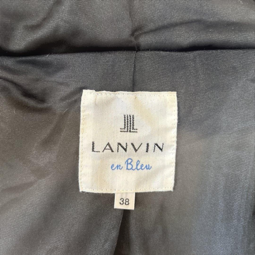 LANVIN en Bleu フード付きポンチョ 38