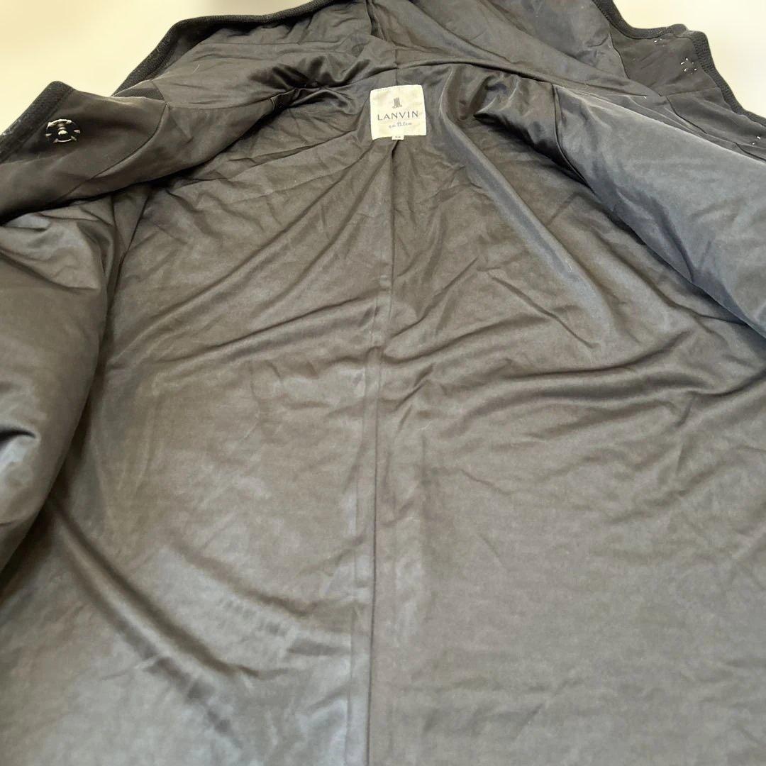 LANVIN en Bleu フード付きポンチョ 38