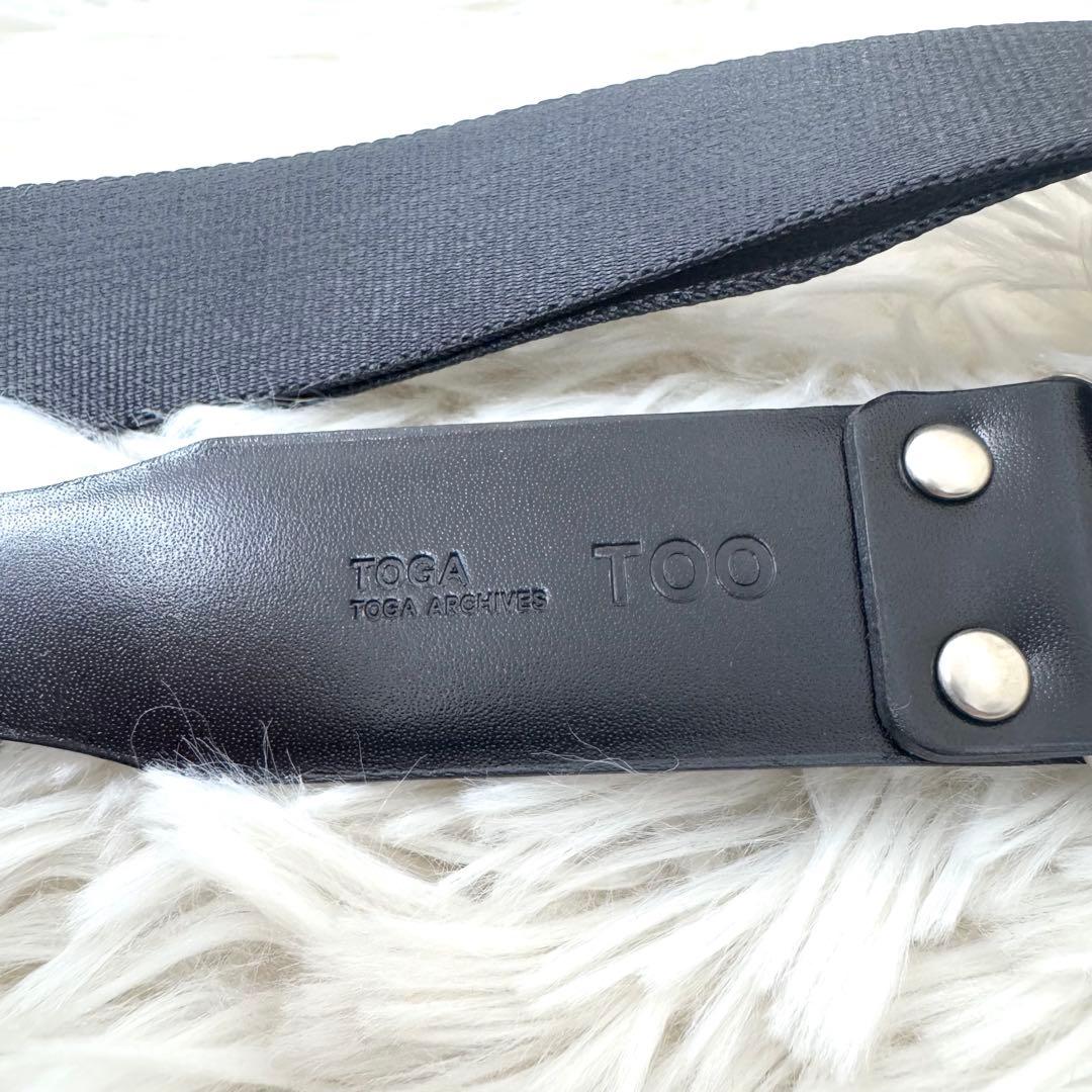 TOGA ARCHIVES TOGA TOO レザーナイロンベルト チェーン
