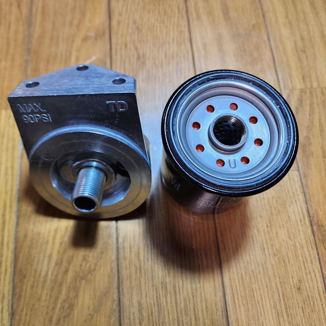 ハーレーオイルフィルター 移設ブラケット　　アルミ製