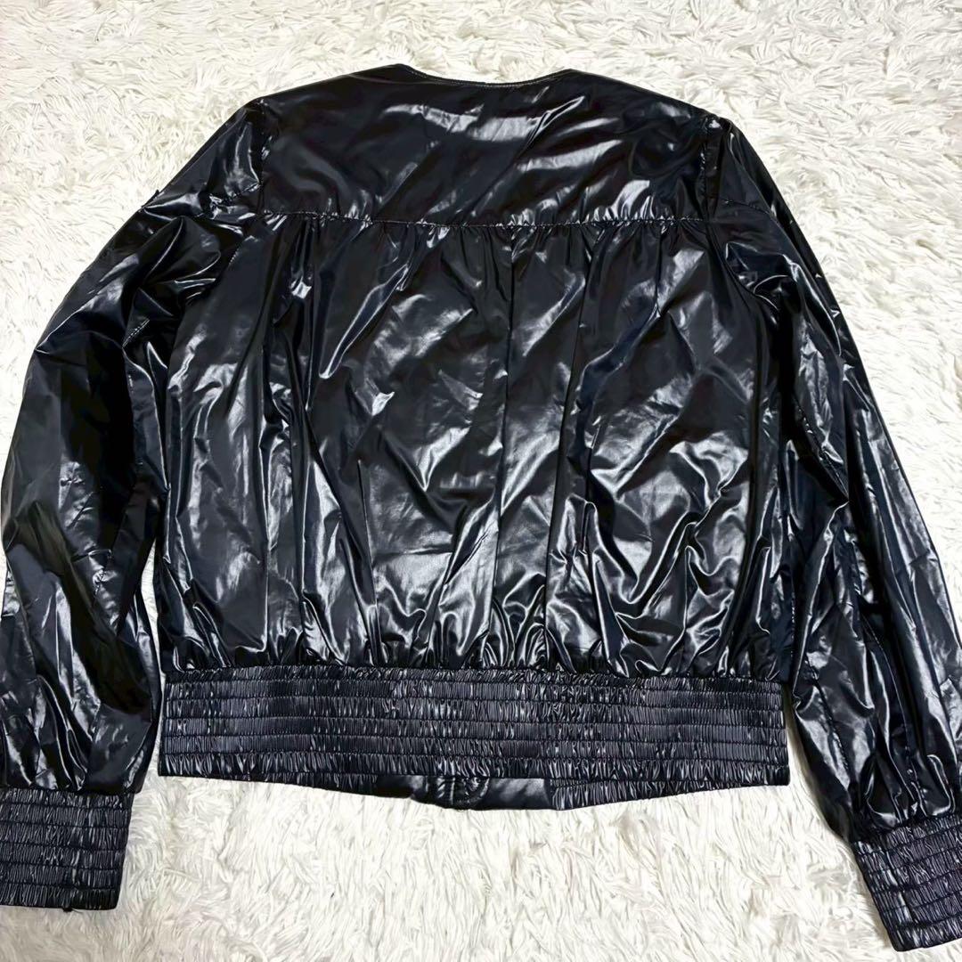 美品/専用ケース付⭐️タトラス　ノーカラーブルゾン　LERICI ダウン ネイビー