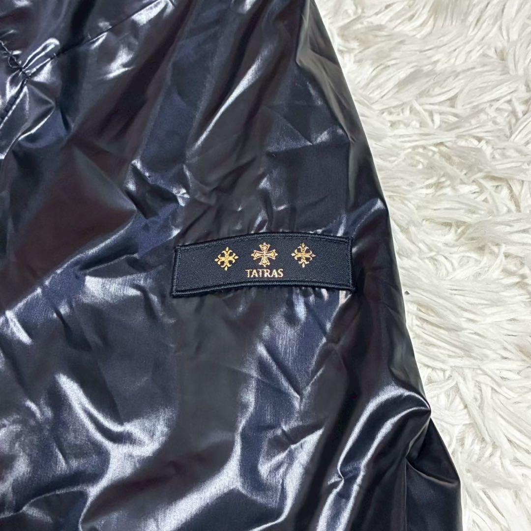 美品/専用ケース付⭐️タトラス　ノーカラーブルゾン　LERICI ダウン ネイビー