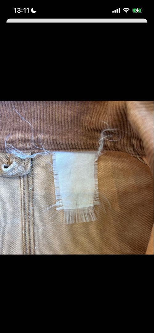 カーハート　チョアコート　裏地無し