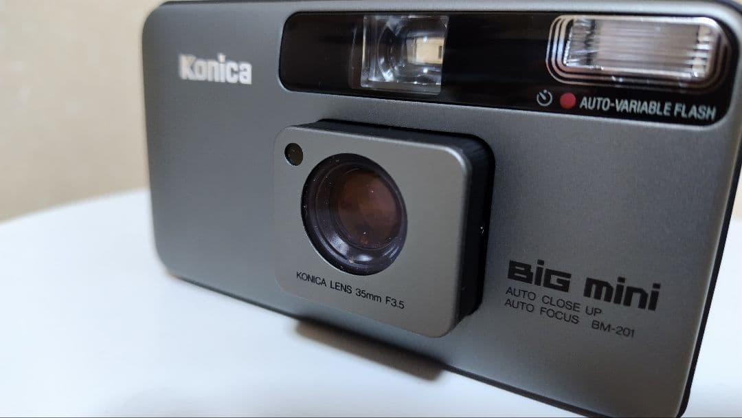 【動作品】フィルムカメラ　コニカ　ビッグミニ　BM-201