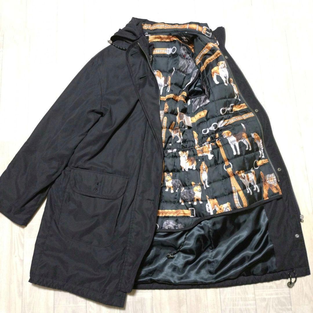 バーバリー　モッズコート　ノバチェック犬　4ウェイ　ライナー　フーディー