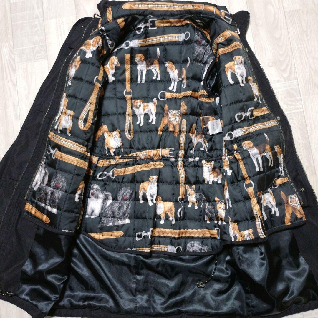 バーバリー　モッズコート　ノバチェック犬　4ウェイ　ライナー　フーディー