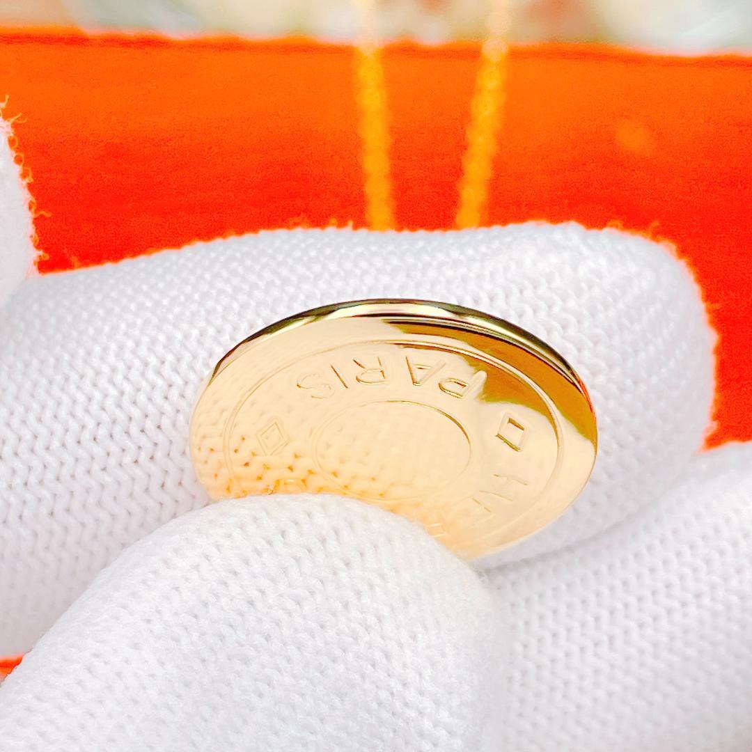 ◇エルメス◇ 新品仕上済 セリエ ネックレス ペンダント 大 ゴールド ブランド