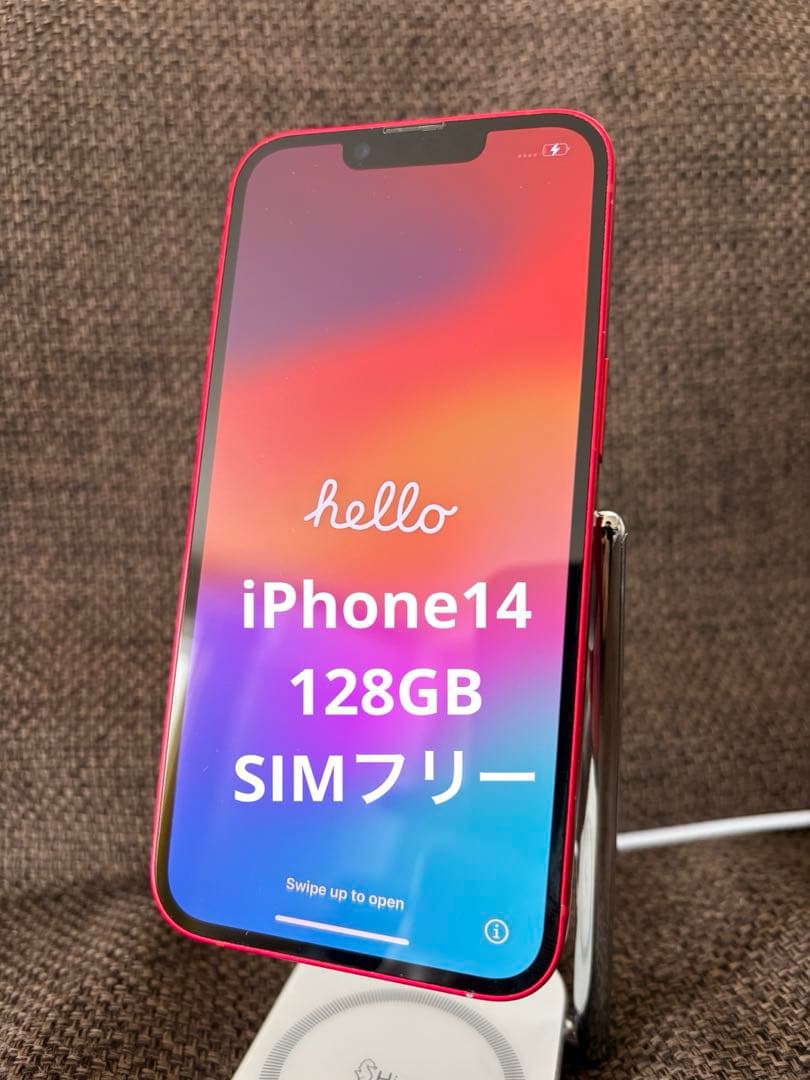 iPhone14 128GB レッド simフリー 85% Apple