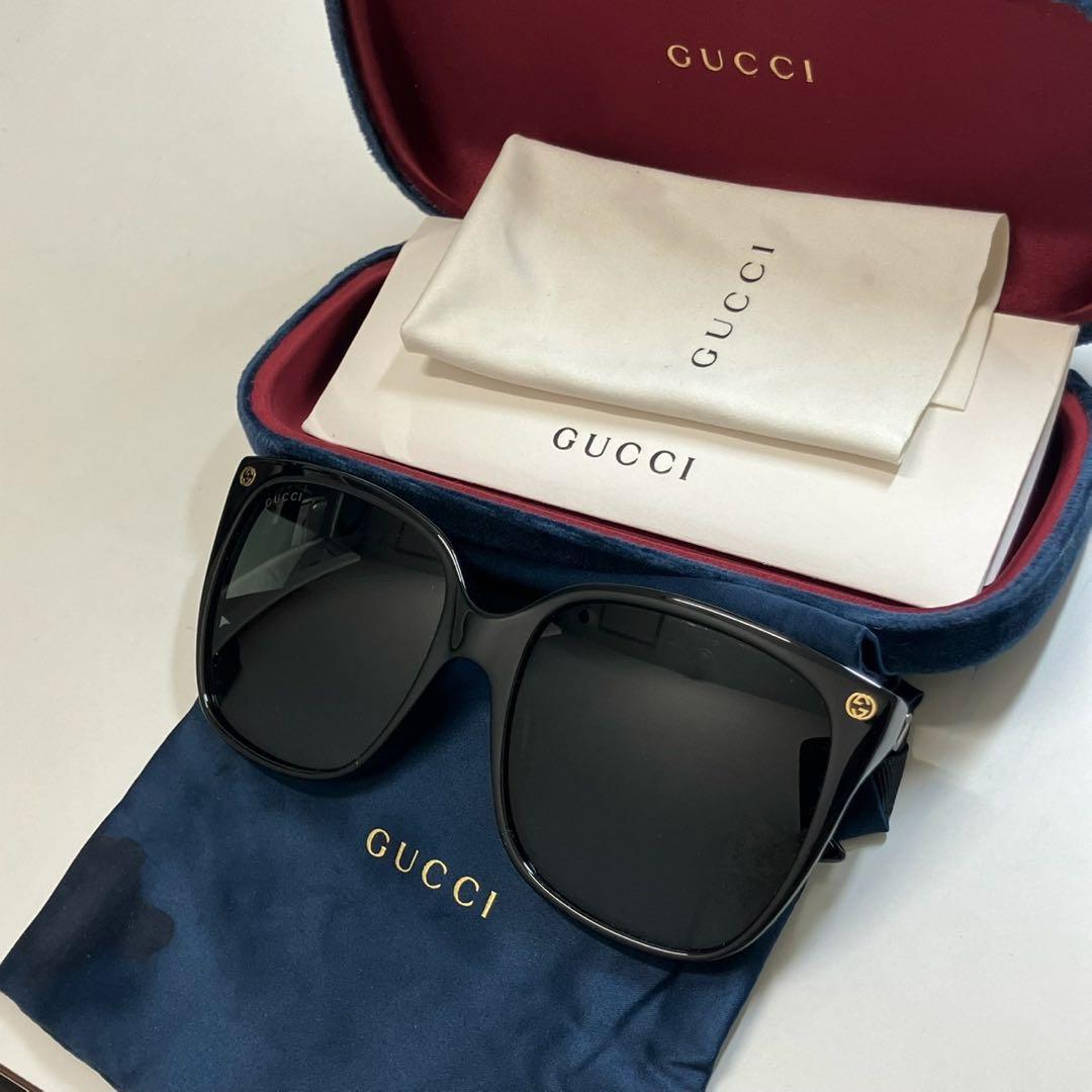 GUCCI サングラス ブラック GG0022S 蜂 bee 箱付き
