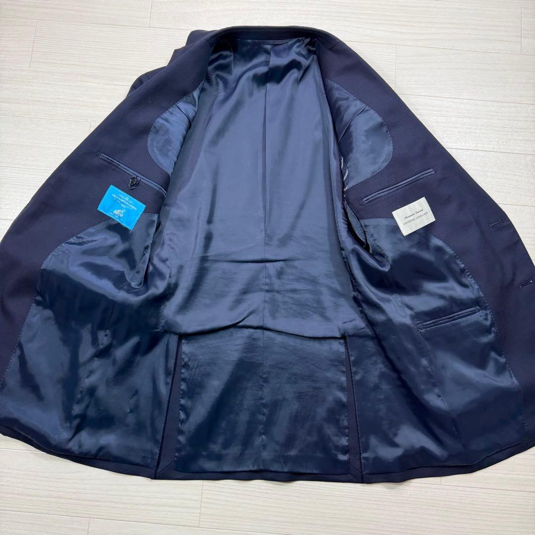 極美品 ユニバーサルランゲージ カノニコ 本切羽 ネイビー セットアップ L