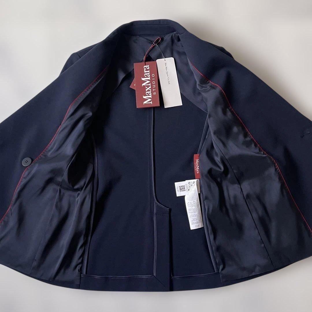 新品タグ付 2025 マックスマーラ テーラードジャケット レリチ 紺ブレ 34