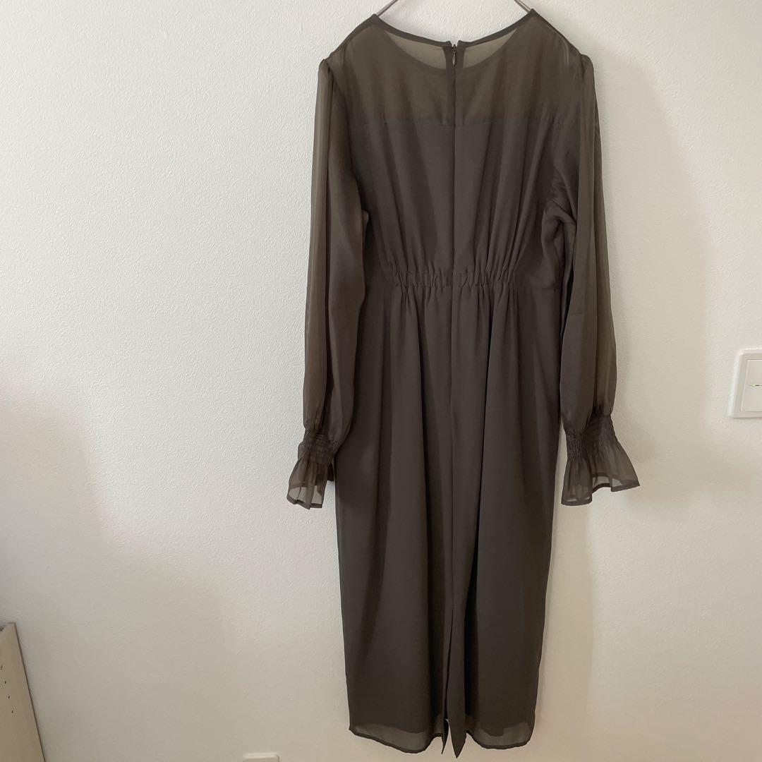 niana 二アナ　ビスチェ風　ボリュームスリーブシフォンドレス　結婚式　大きい