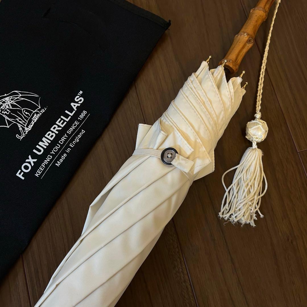 フォックスアンブレラズ FOX UMBRELLAS 長傘 バンブー ホワイト