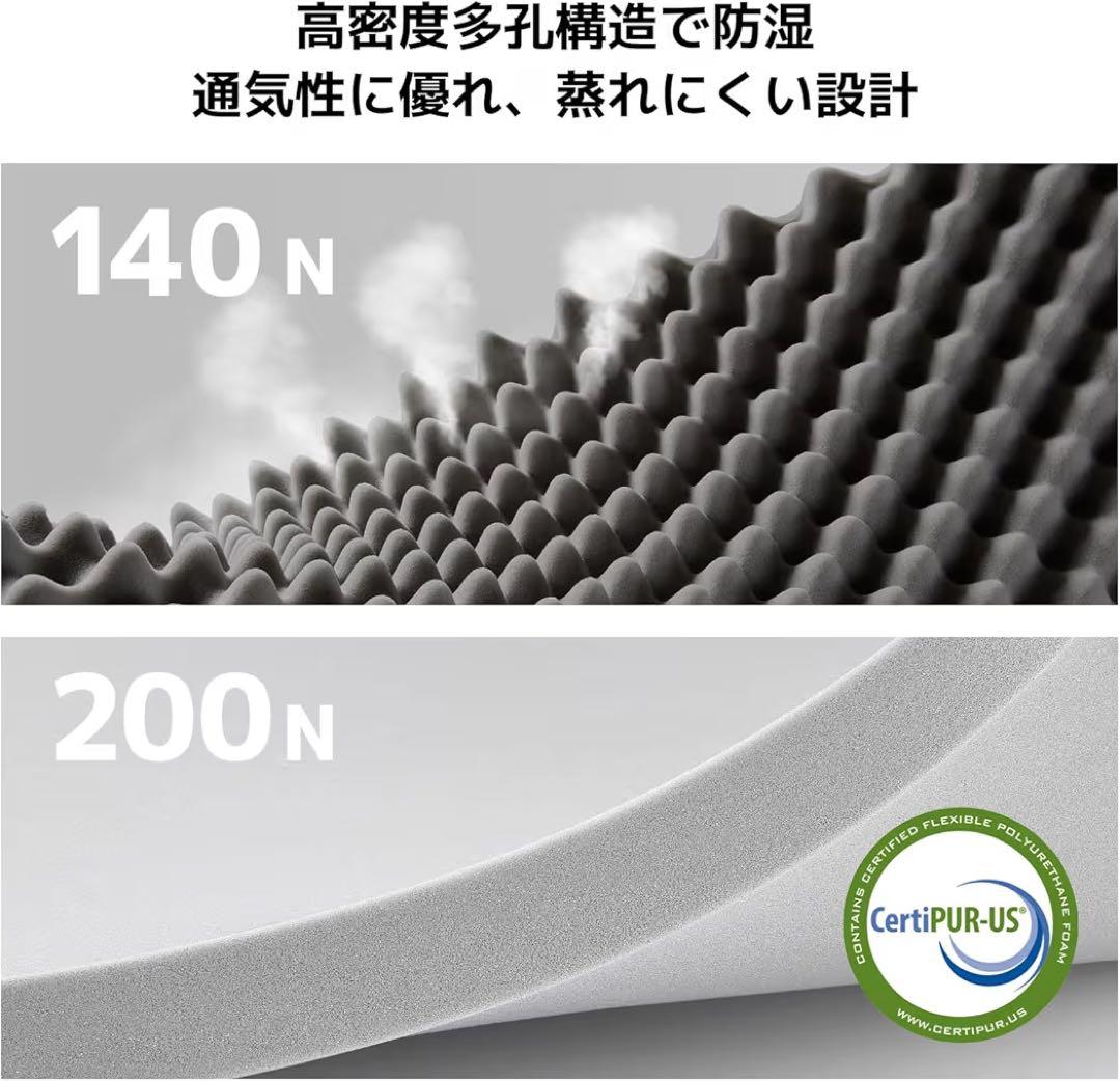 新品‼️マットレス シングル 折りたたみマットレス 高反発 敷布団 防ダニ