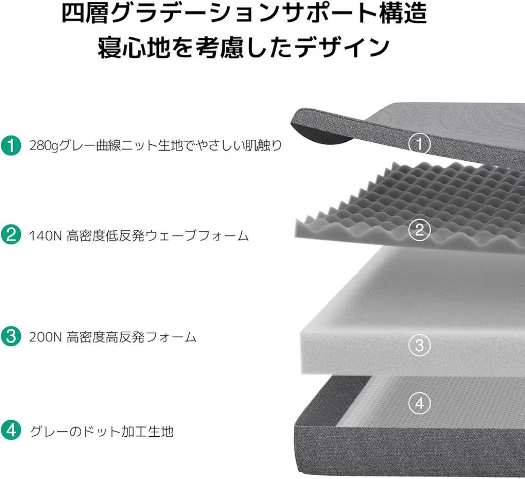 新品‼️マットレス シングル 折りたたみマットレス 高反発 敷布団 防ダニ