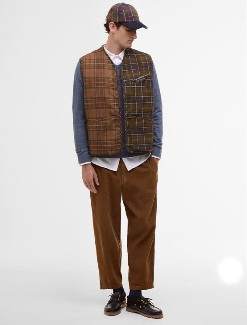 Paul Smith Loves Barbour タータンチェックベスト　36