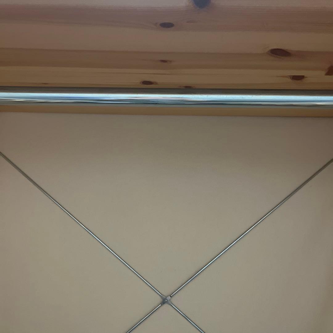 【送料無料】パイン材　ワードローブ　カバー付