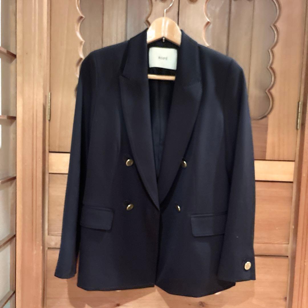 美品 ROPE ロペ ダブルブレストジャケット 紺ブレ 金ボタン