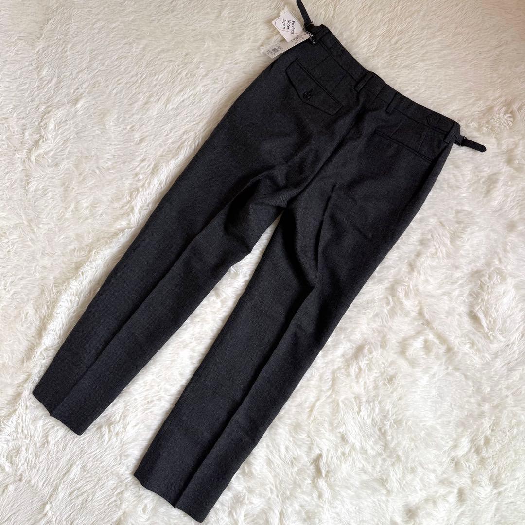 タケオキクチ⭐️ シェットランドウール パンツ グレー M スーツ スラックス