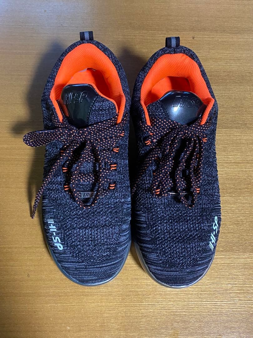 ＜美品＞HI-SP ボウリングシューズ黒/オレンジ