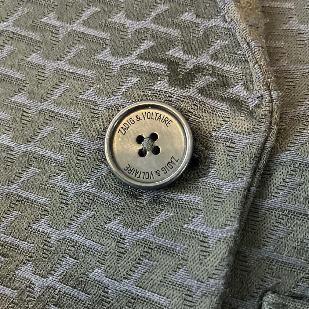 美品 ザディグエヴォルテール♡総柄 ジャガード ダブルブレスト ジャケット