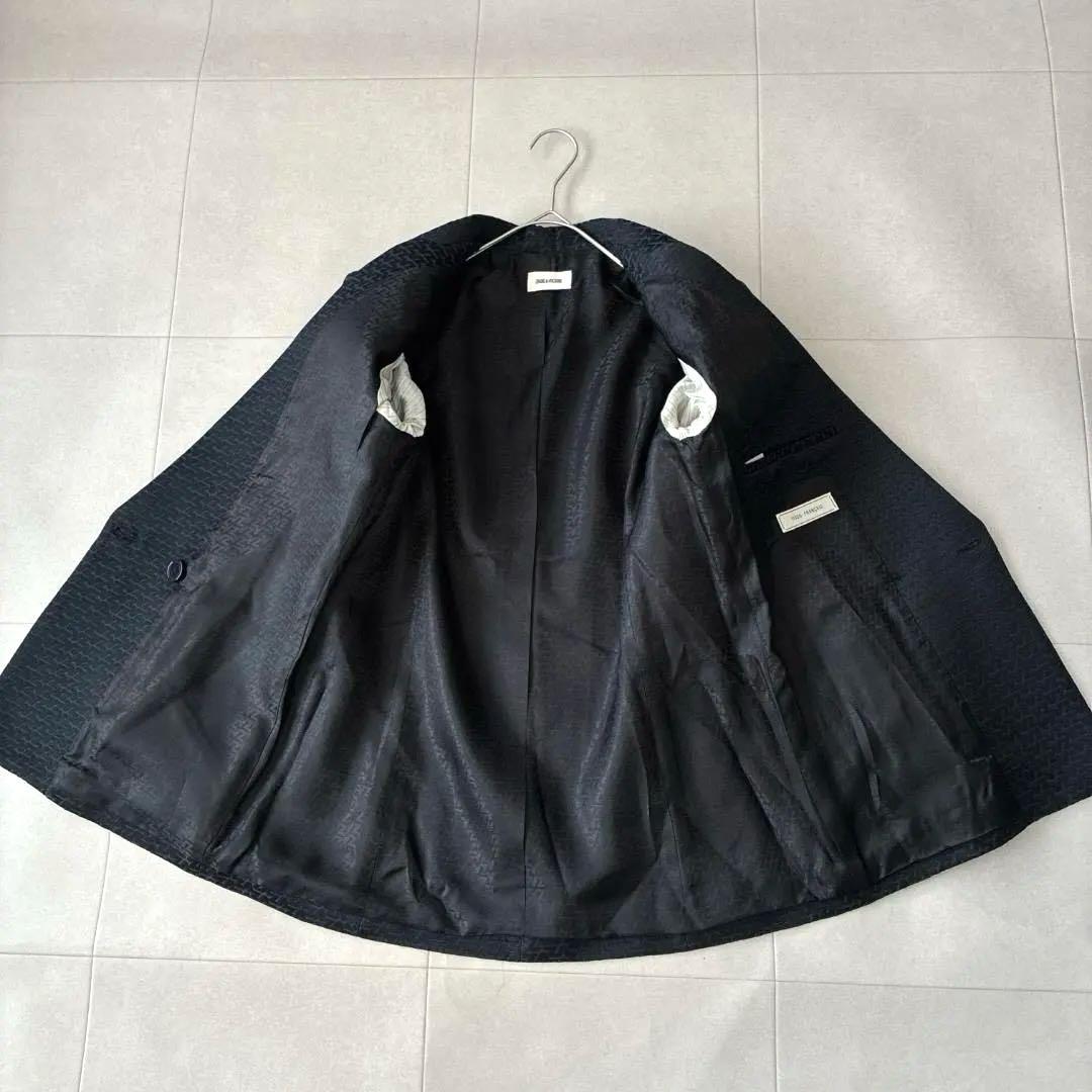 美品 ザディグエヴォルテール♡総柄 ジャガード ダブルブレスト ジャケット