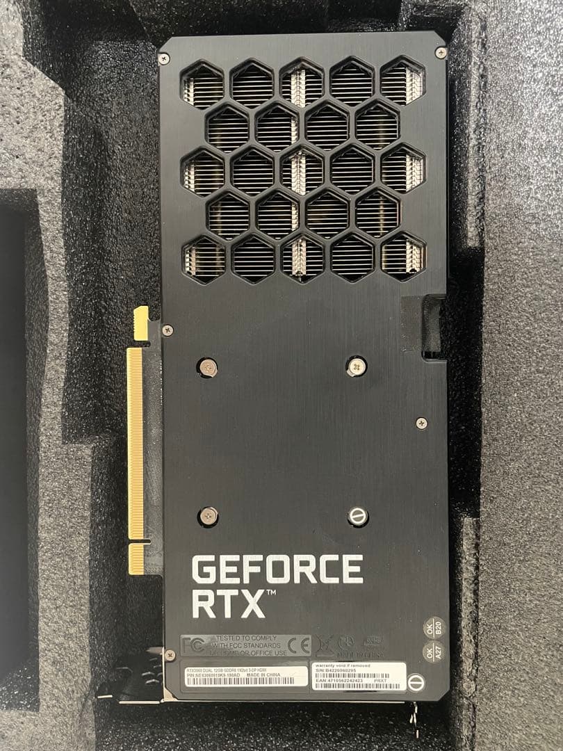 PALIT RTX3060 12gグラフィックボード