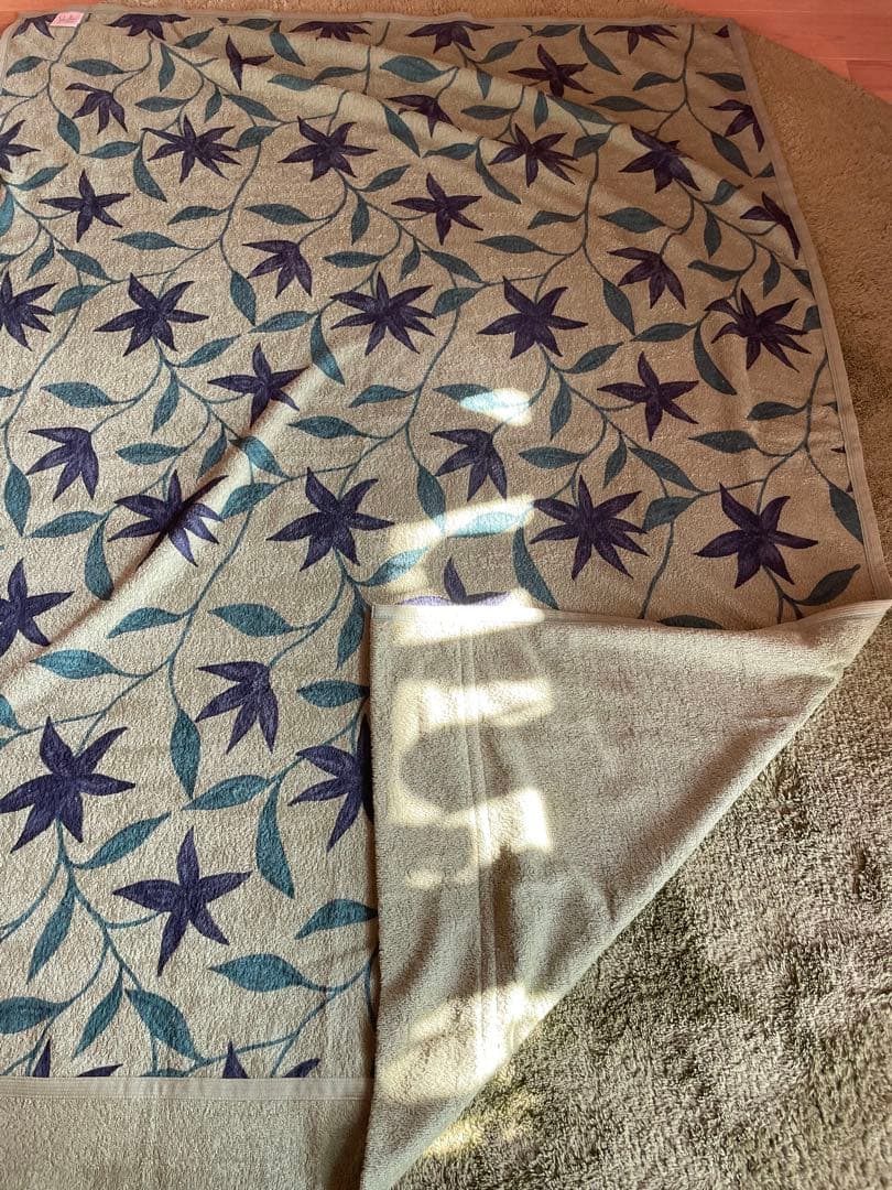 丸洗い可【シビラ】タオルケット140×190（フローレス）2枚セット