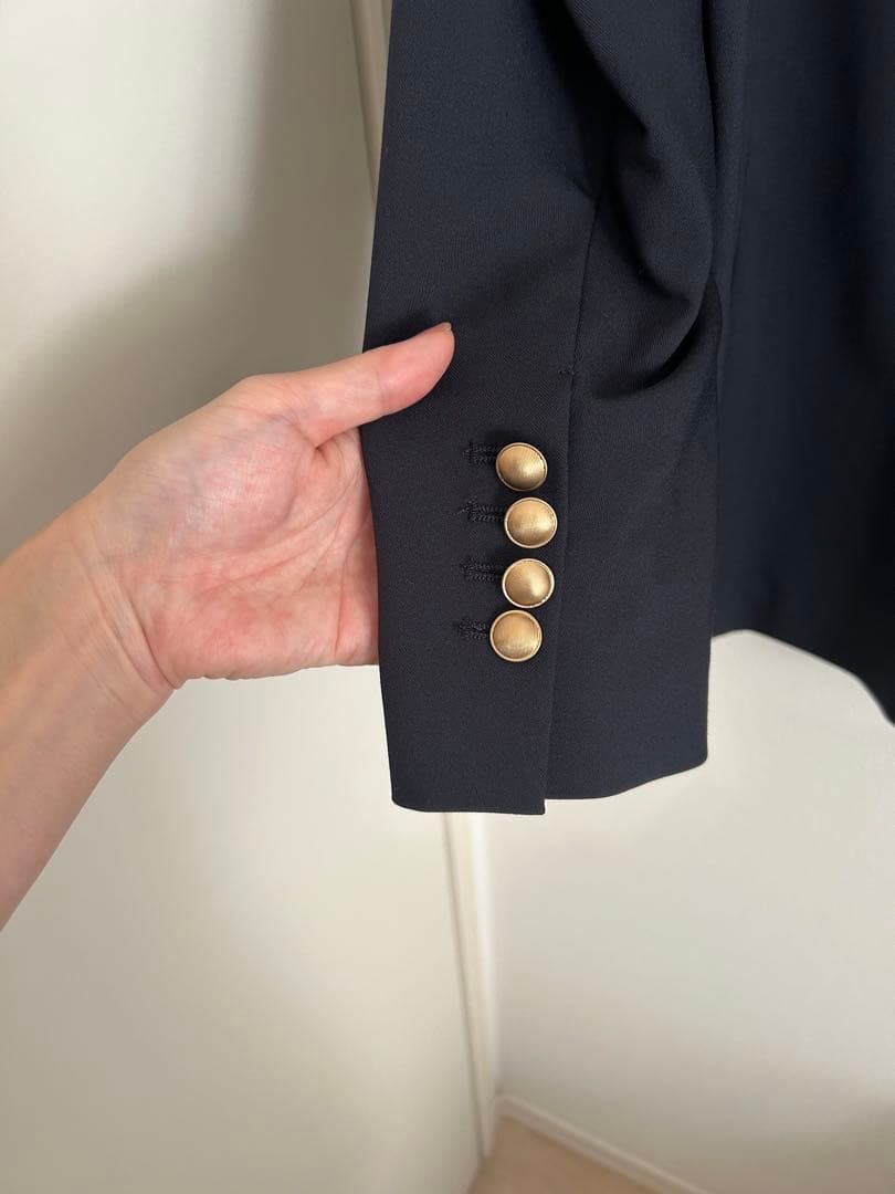 CADUNE ライトテーラードジャケット紺 36