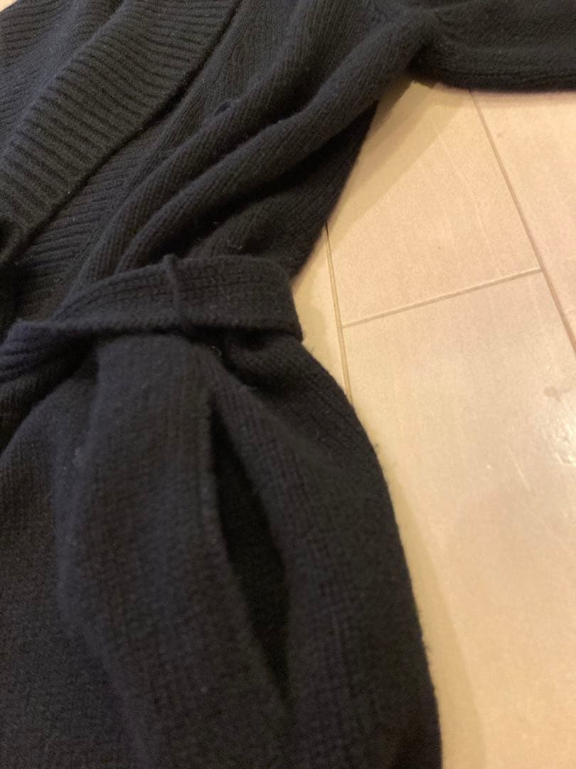 ☆GUCCI☆ ブローチ付き　ショールカラー カシミアニットカーディガン