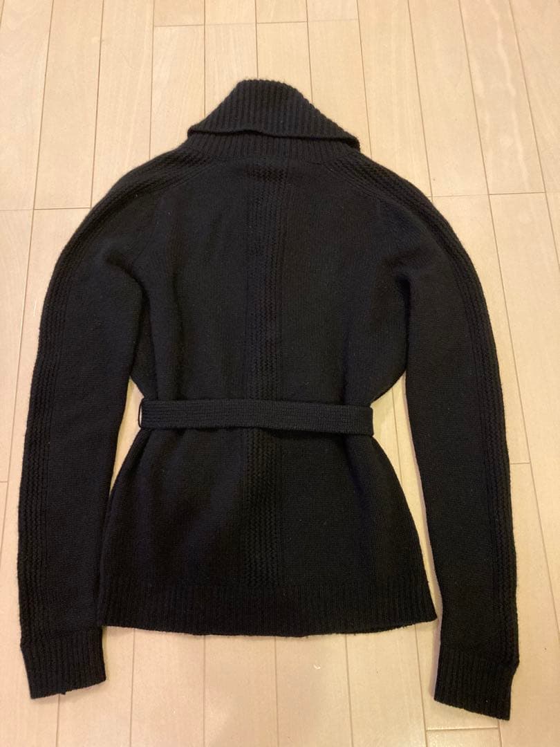 ☆GUCCI☆ ブローチ付き　ショールカラー カシミアニットカーディガン