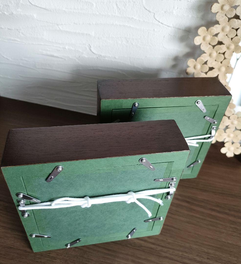 専用ページ　干支　創作人形　インテリア　正月飾り　額装　木製　丑　未　2点