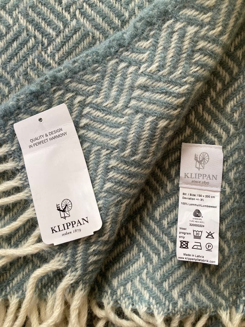 KLIPPAN Samba／サンバ ウールスローケット 130x200cm