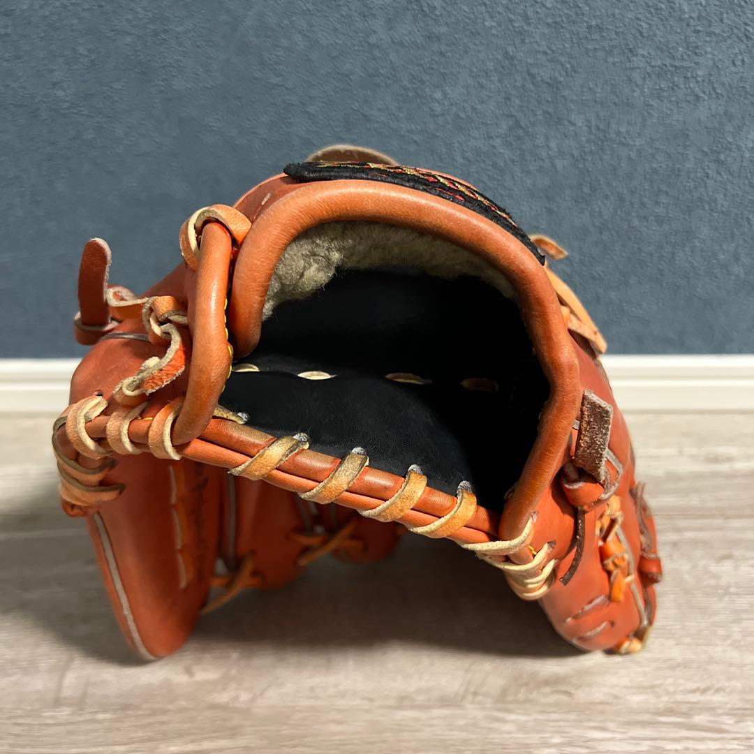 Zeams 軟式グローブ オレンジ 投手用