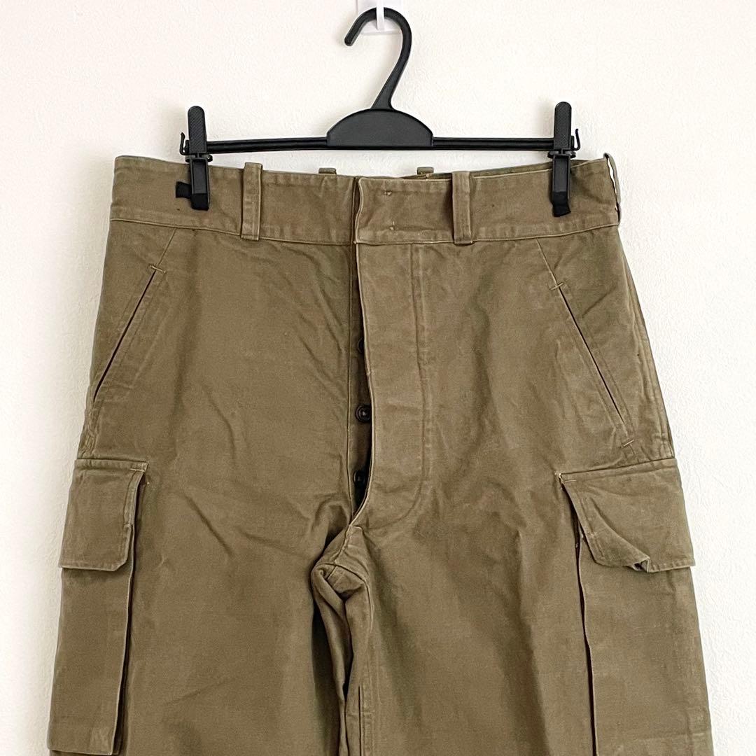 美品 フランス軍 M47 前期 カーゴパンツ 25 トップボタン2つ ミリタリー