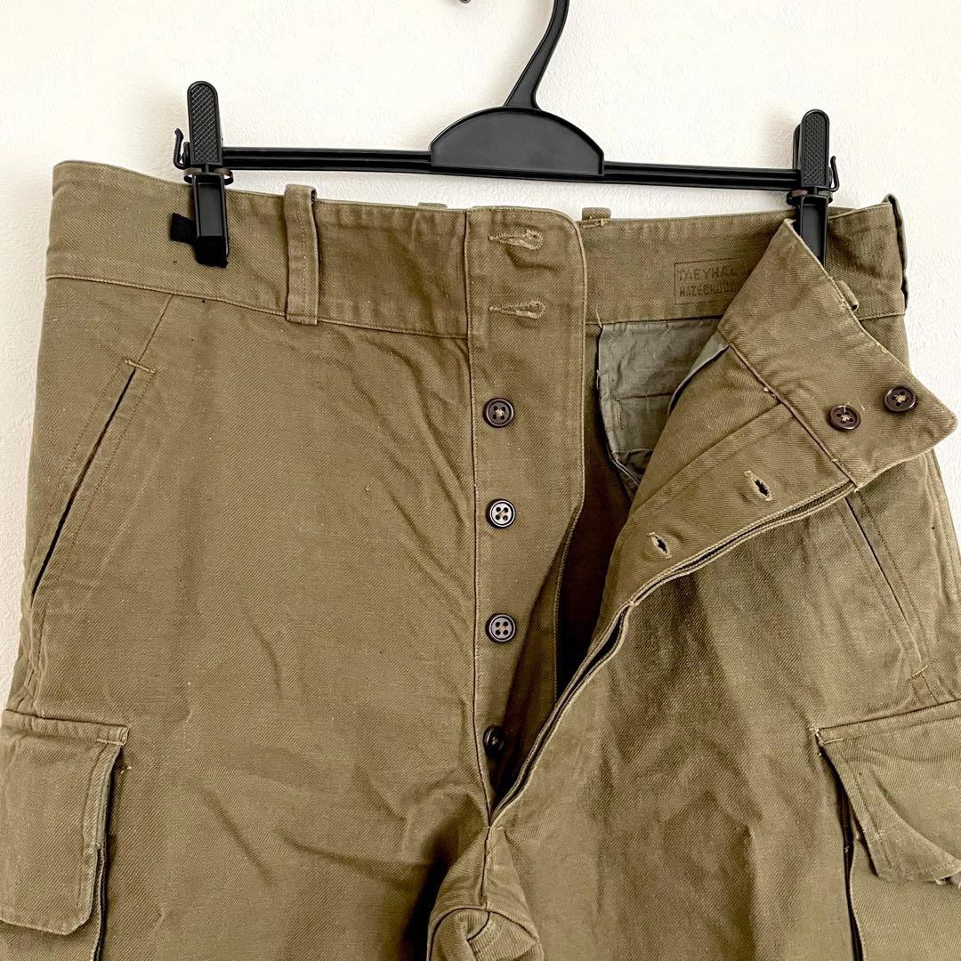 美品 フランス軍 M47 前期 カーゴパンツ 25 トップボタン2つ ミリタリー