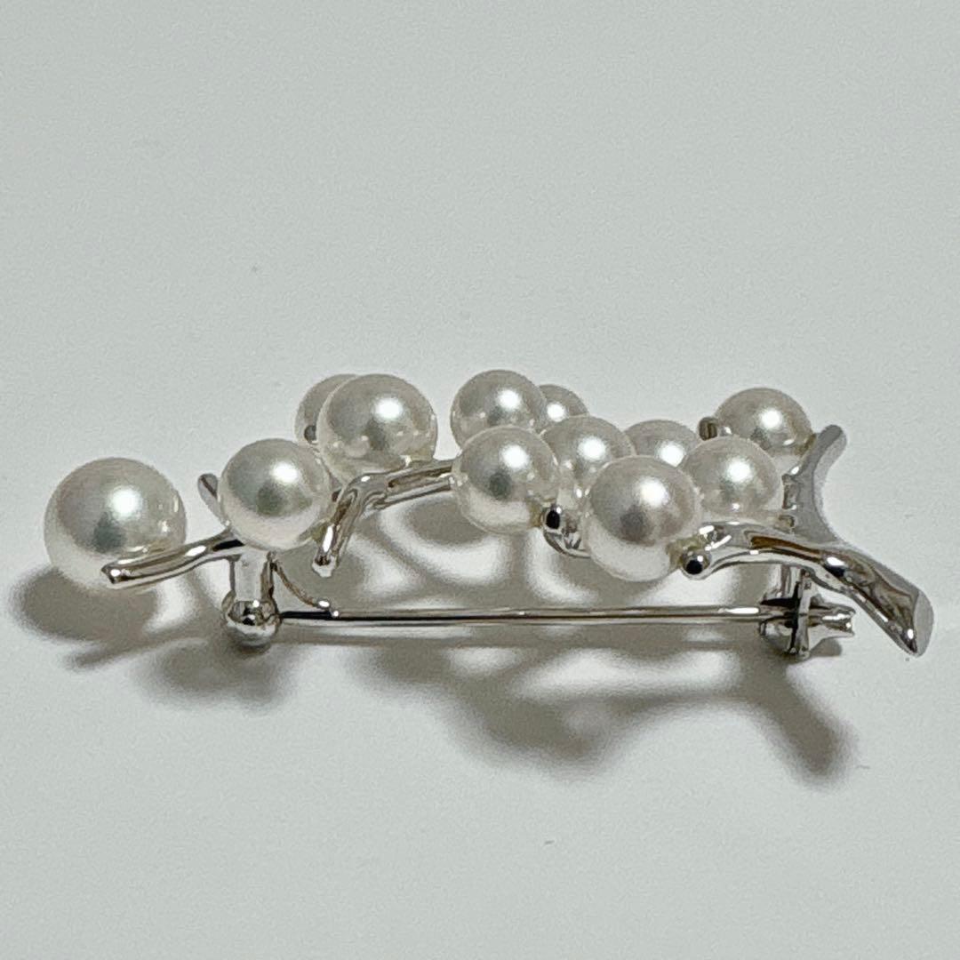 極美品✨ミキモト 幸福の木 シルバー ラージサイズ ブローチ SV