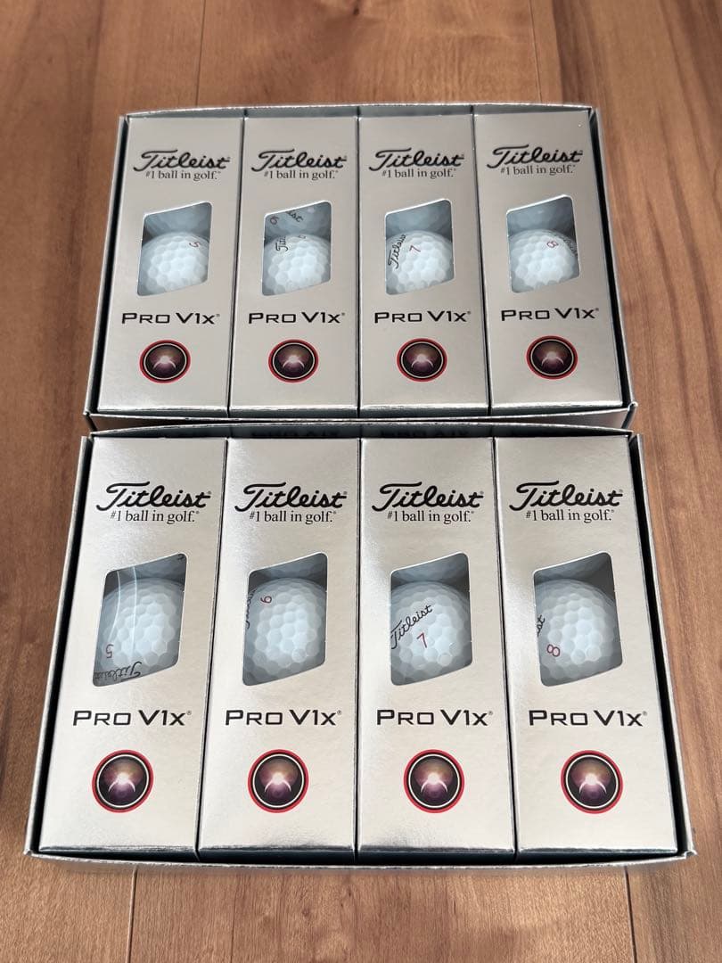 タイトリスト／PRO V1x／ホワイト／ハイナンバー／2025年モデル／２ダース